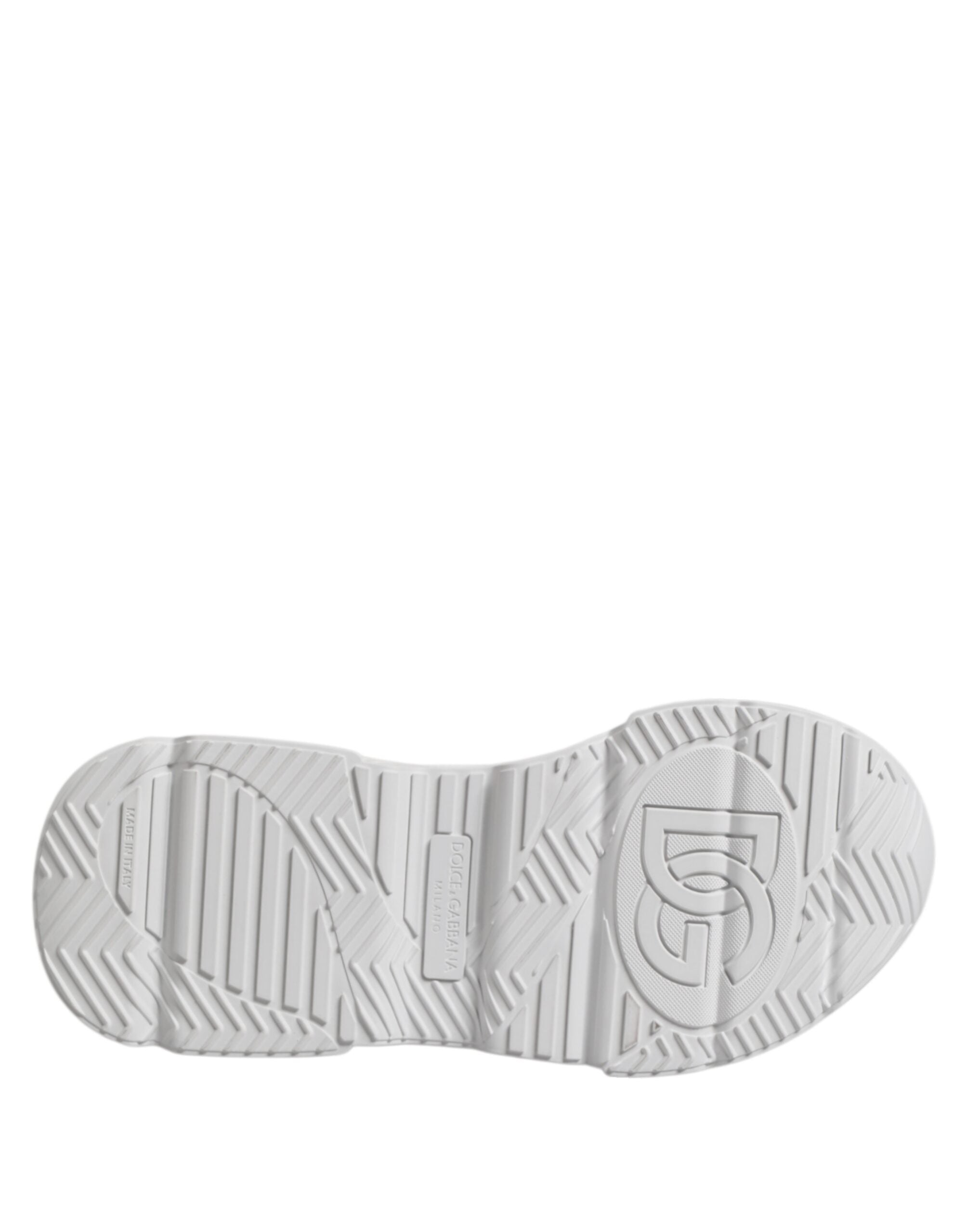 Dolce & Gabbana Weiß Leder Daymaster Low Top Turnschuhe Schuhe