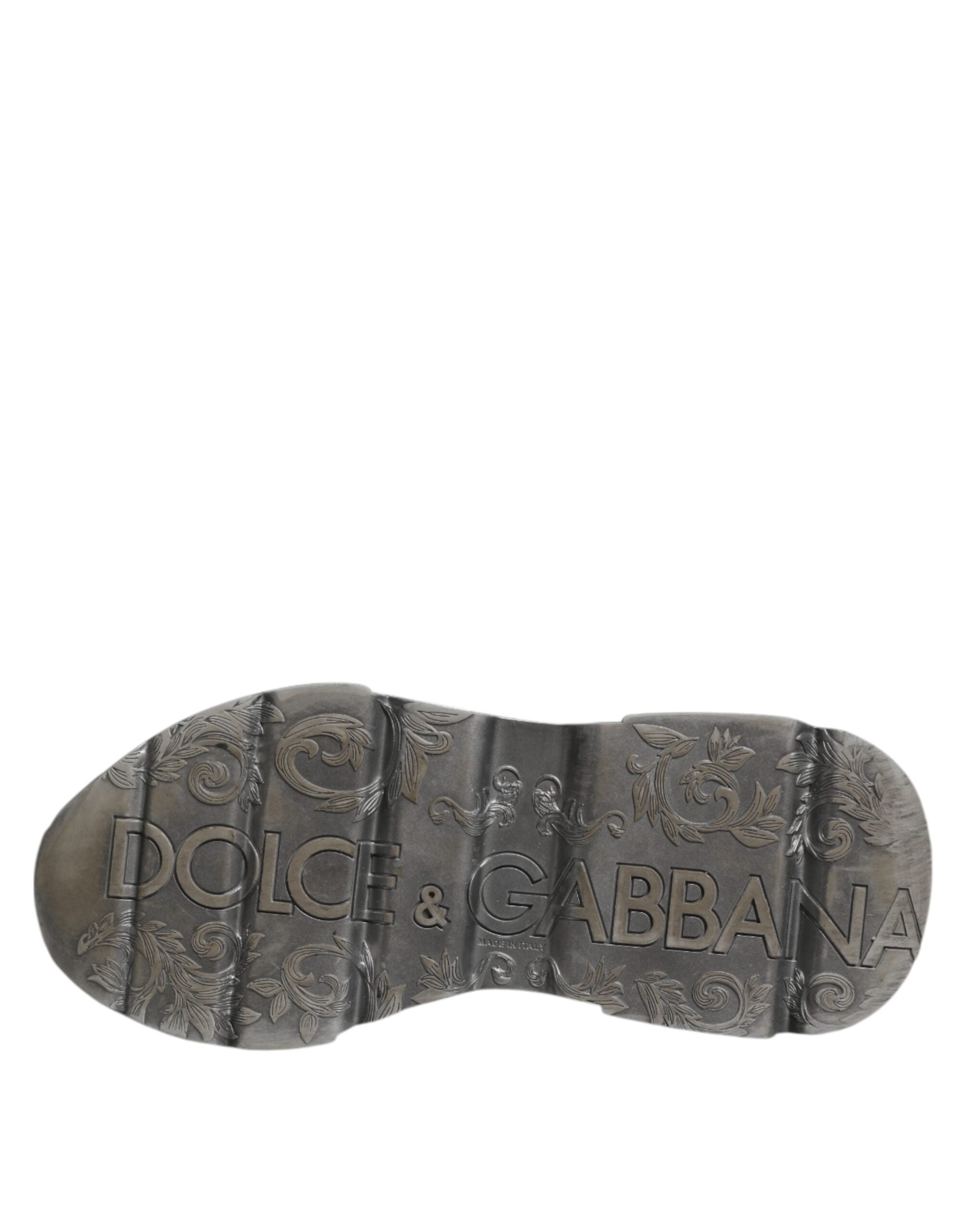 Dolce & Gabbana Weiß Daymaster Leder Low Top Turnschuhe Schuhe