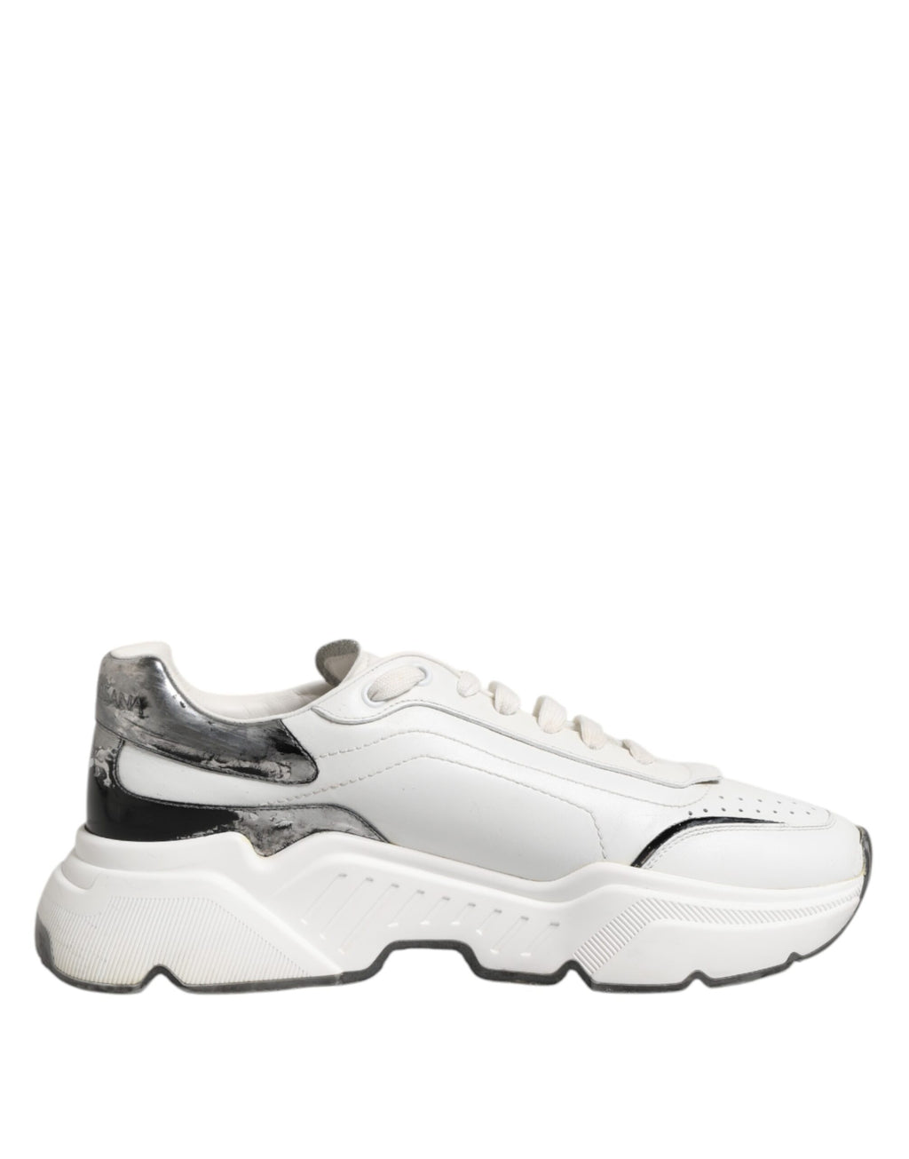 Dolce & Gabbana Weiß Daymaster Leder Low Top Turnschuhe Schuhe