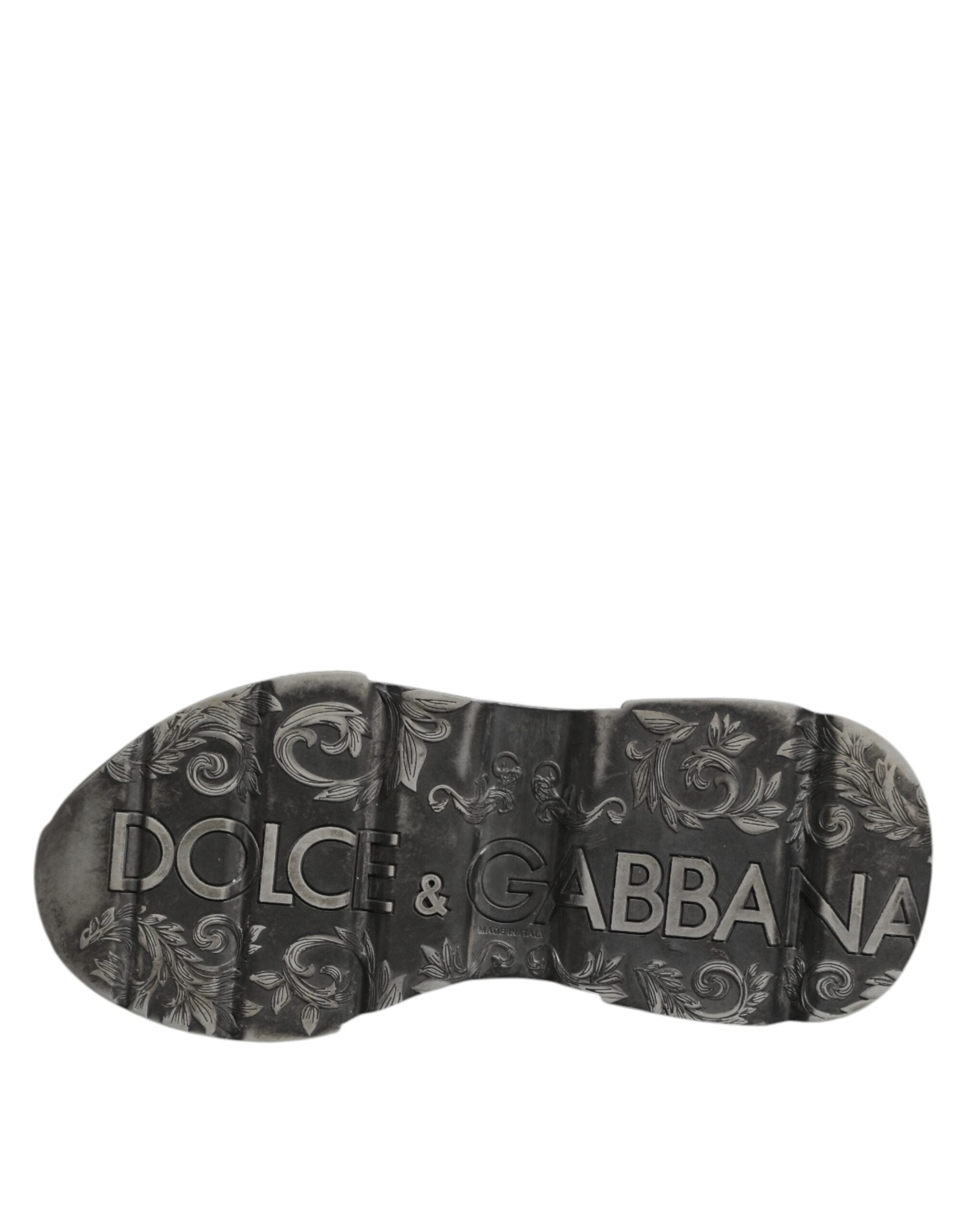 Dolce & Gabbana Weiß Daymaster Leder Low Top Turnschuhe Schuhe