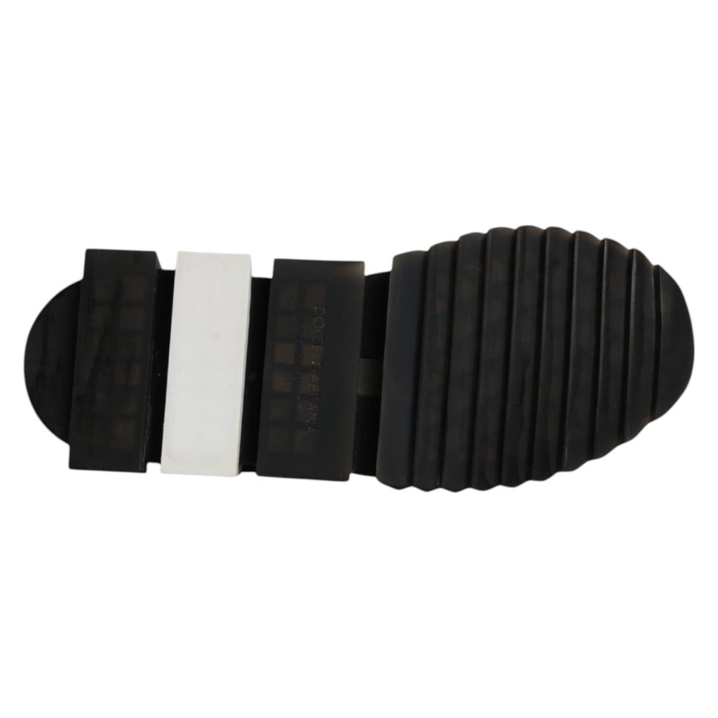 Dolce & Gabbana Schwarz SORRENTO Lace Up Männer Turnschuhe Schuhe