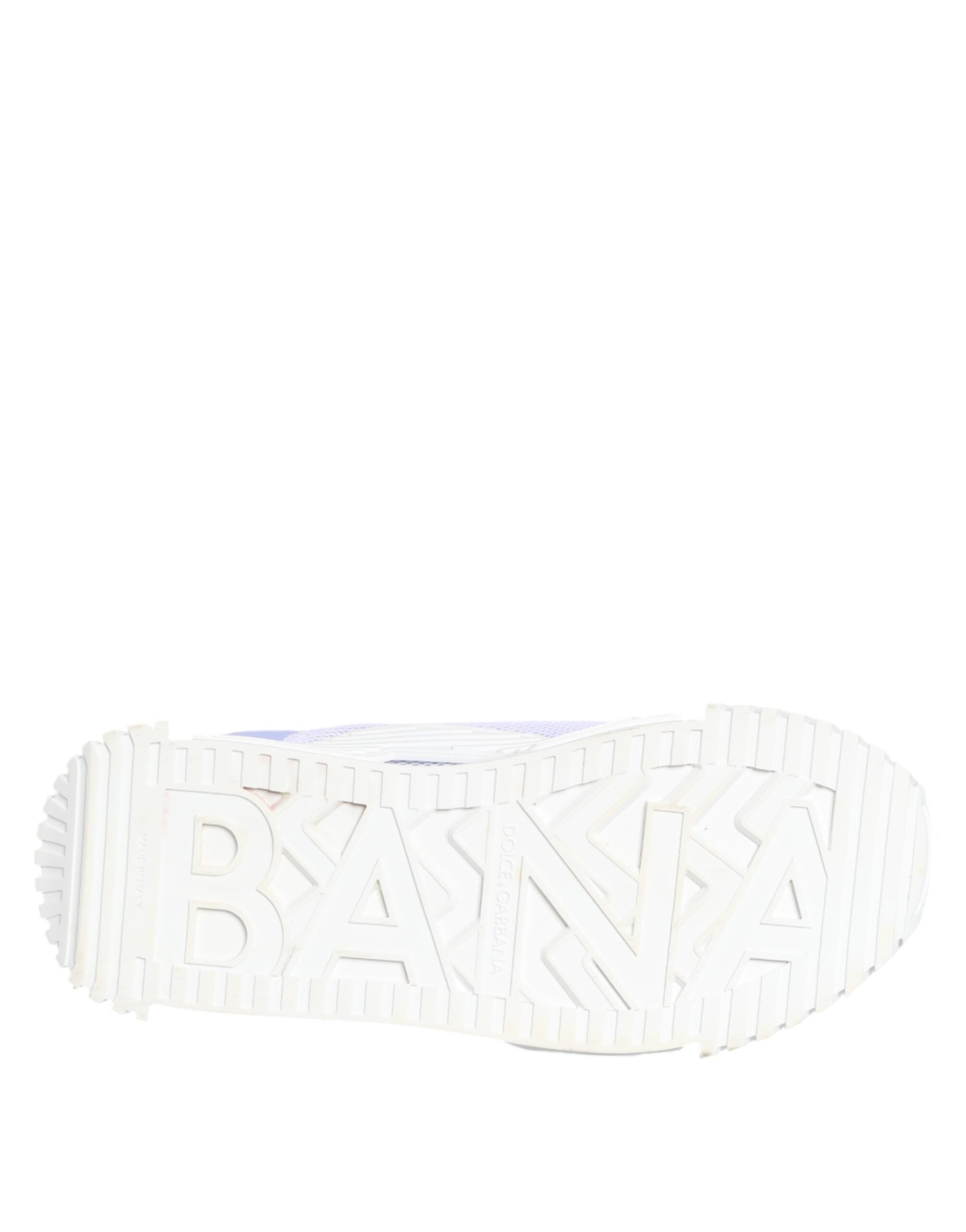 Dolce & Gabbana Lila Weiß NS1 Lace Up Low Top Sneakers Schuhe