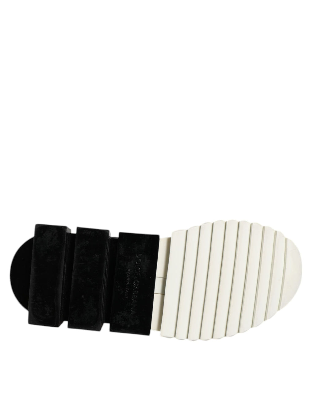 Dolce & Gabbana Weiß Schwarz Low Top Sorrento Turnschuhe Schuhe