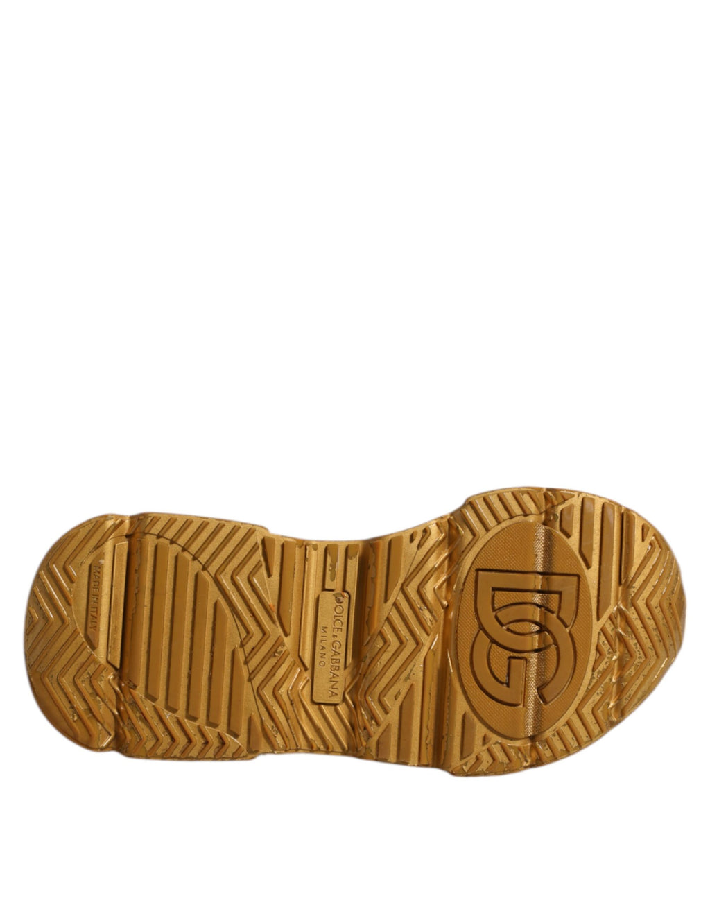 Dolce & Gabbana Weiß Gold Daymaster Low Top Turnschuhe Schuhe