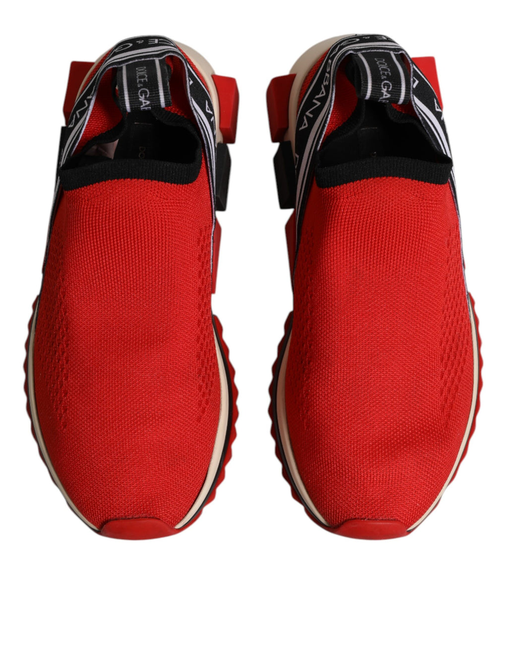 Dolce & Gabbana Rot Sorrento Slip On Low Top Turnschuhe Schuhe