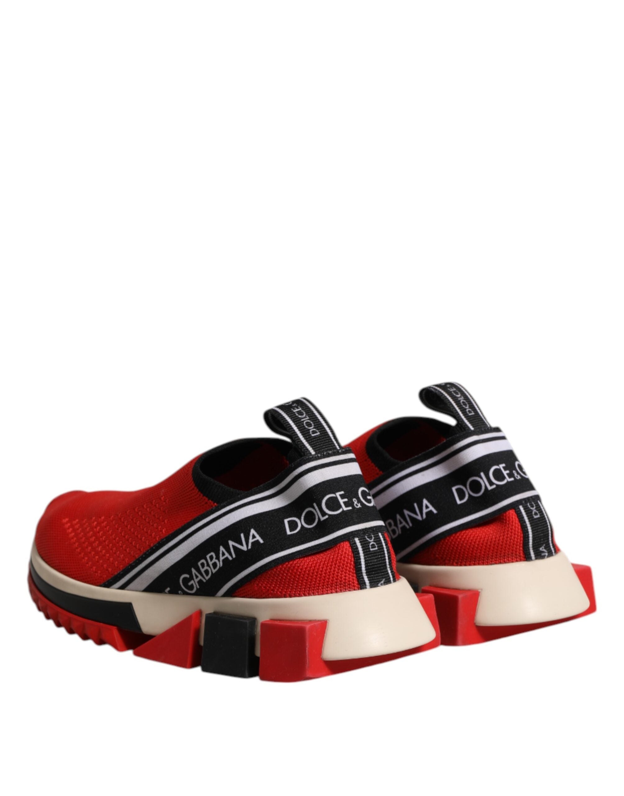 Dolce & Gabbana Rot Sorrento Slip On Low Top Turnschuhe Schuhe