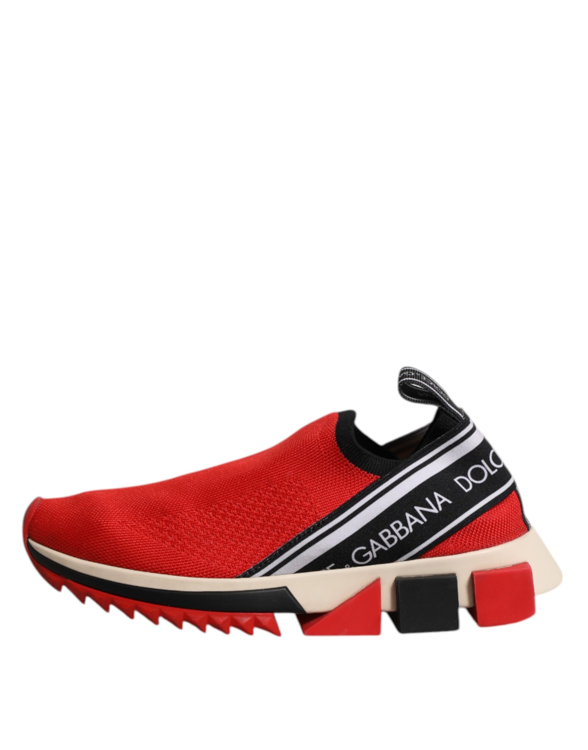 Dolce & Gabbana Rot Sorrento Slip On Low Top Turnschuhe Schuhe