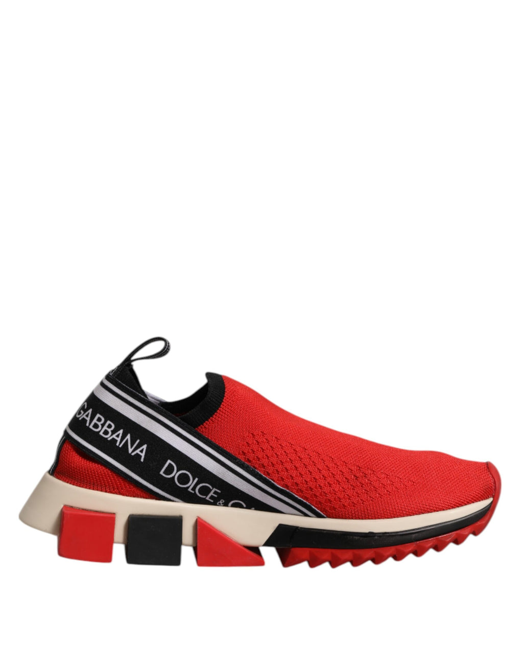 Dolce & Gabbana Rot Sorrento Slip On Low Top Turnschuhe Schuhe