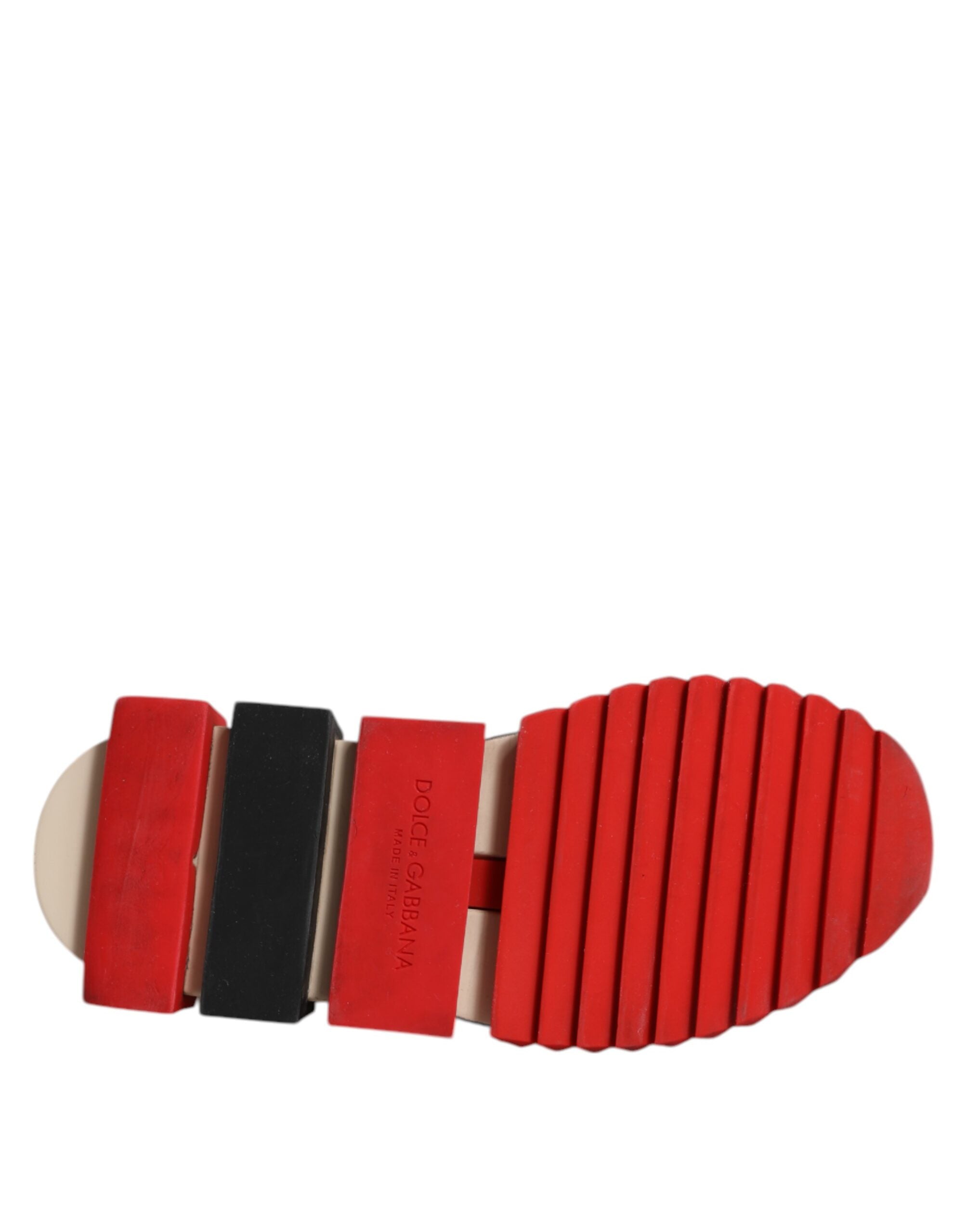 Dolce & Gabbana Rot Sorrento Slip On Low Top Turnschuhe Schuhe