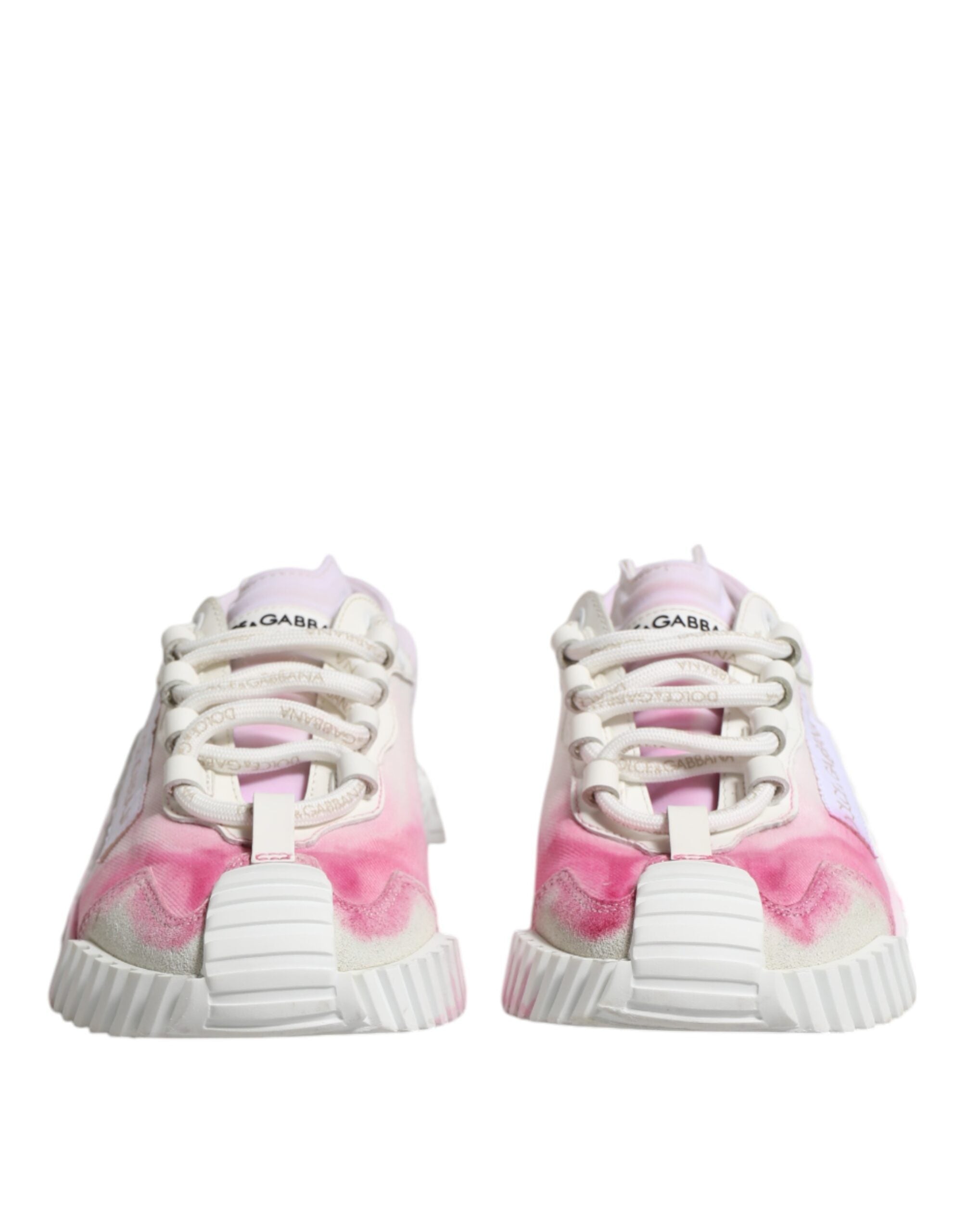 Dolce & Gabbana Weiß NS1 Lace Up Low Top Turnschuhe Schuhe