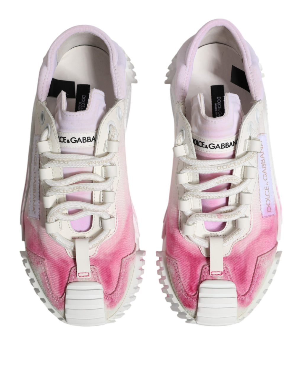 Dolce & Gabbana Weiß NS1 Lace Up Low Top Turnschuhe Schuhe