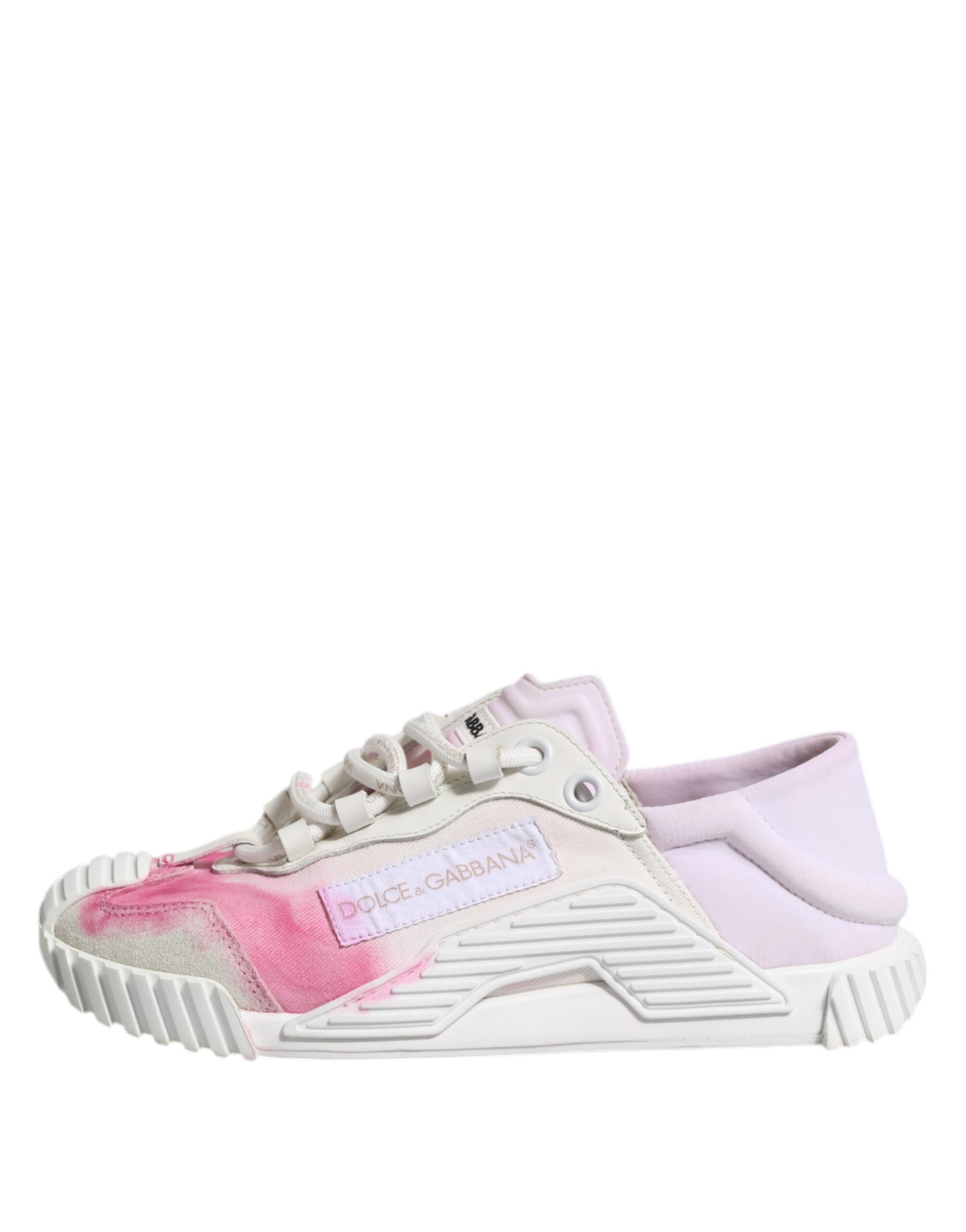 Dolce & Gabbana Weiß NS1 Lace Up Low Top Turnschuhe Schuhe