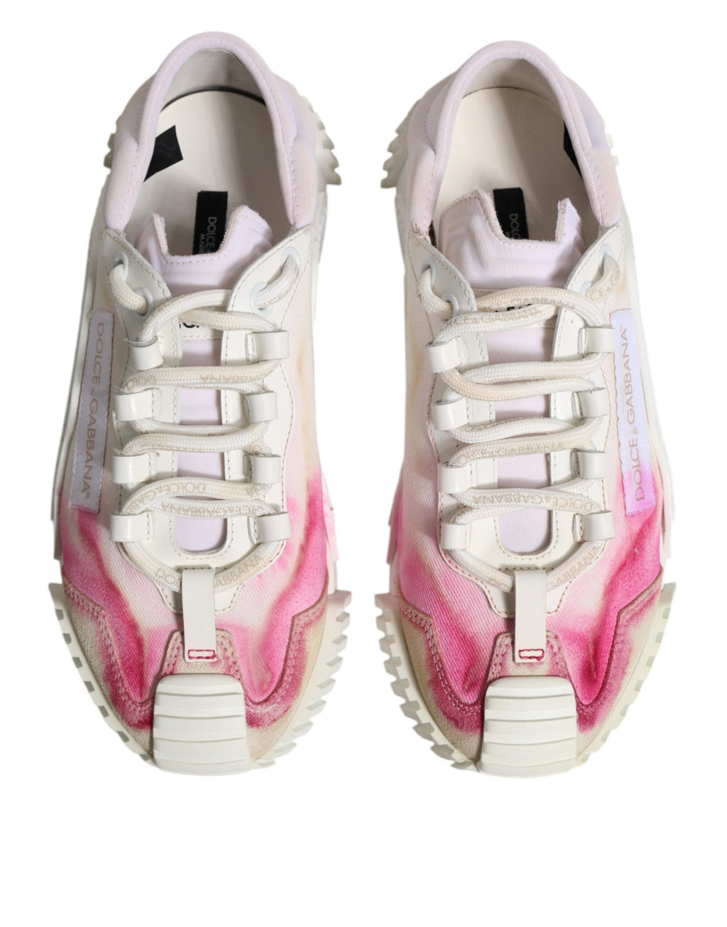 Dolce & Gabbana Weiß NS1 Lace Up Low Top Turnschuhe Schuhe