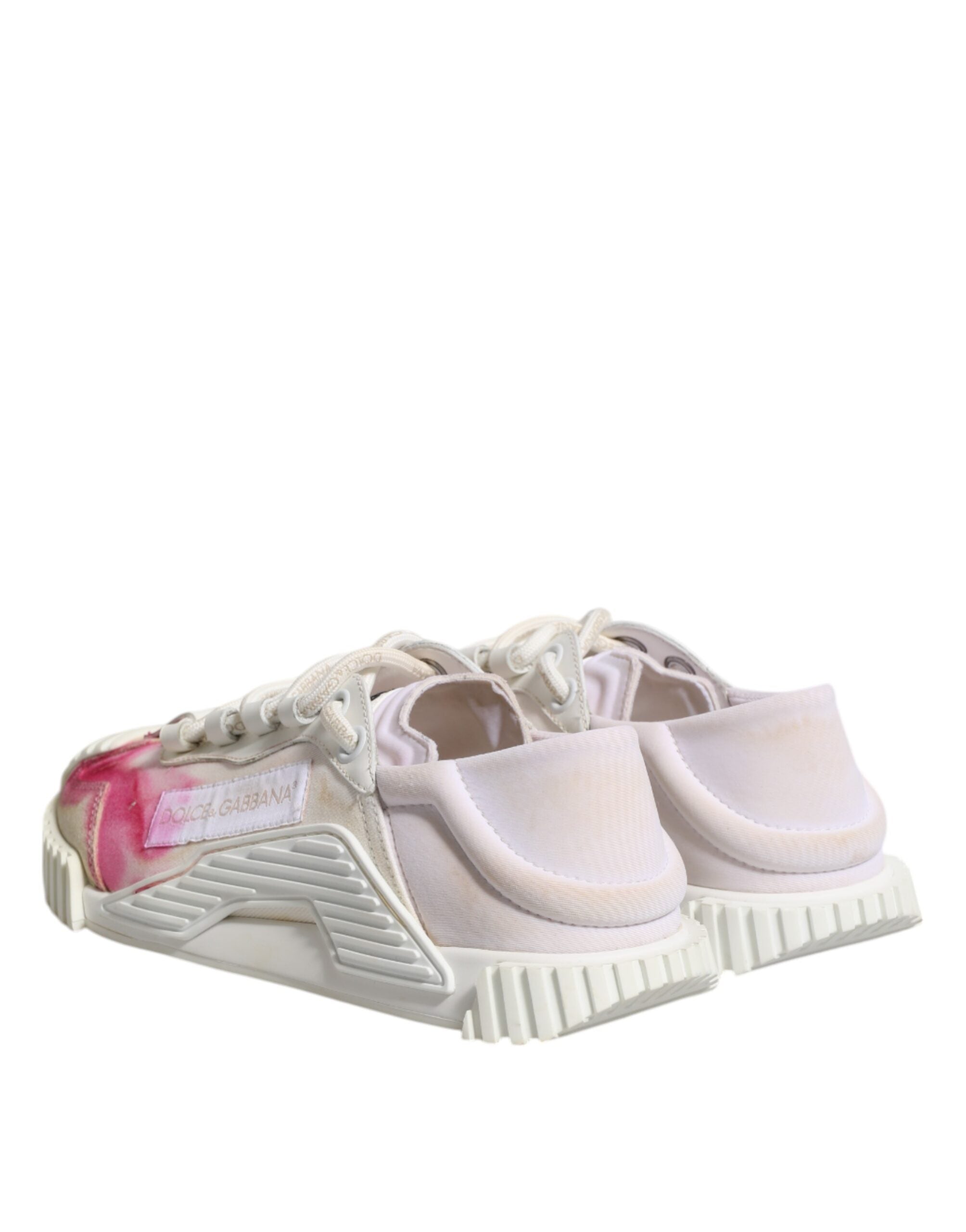 Dolce & Gabbana Weiß NS1 Lace Up Low Top Turnschuhe Schuhe