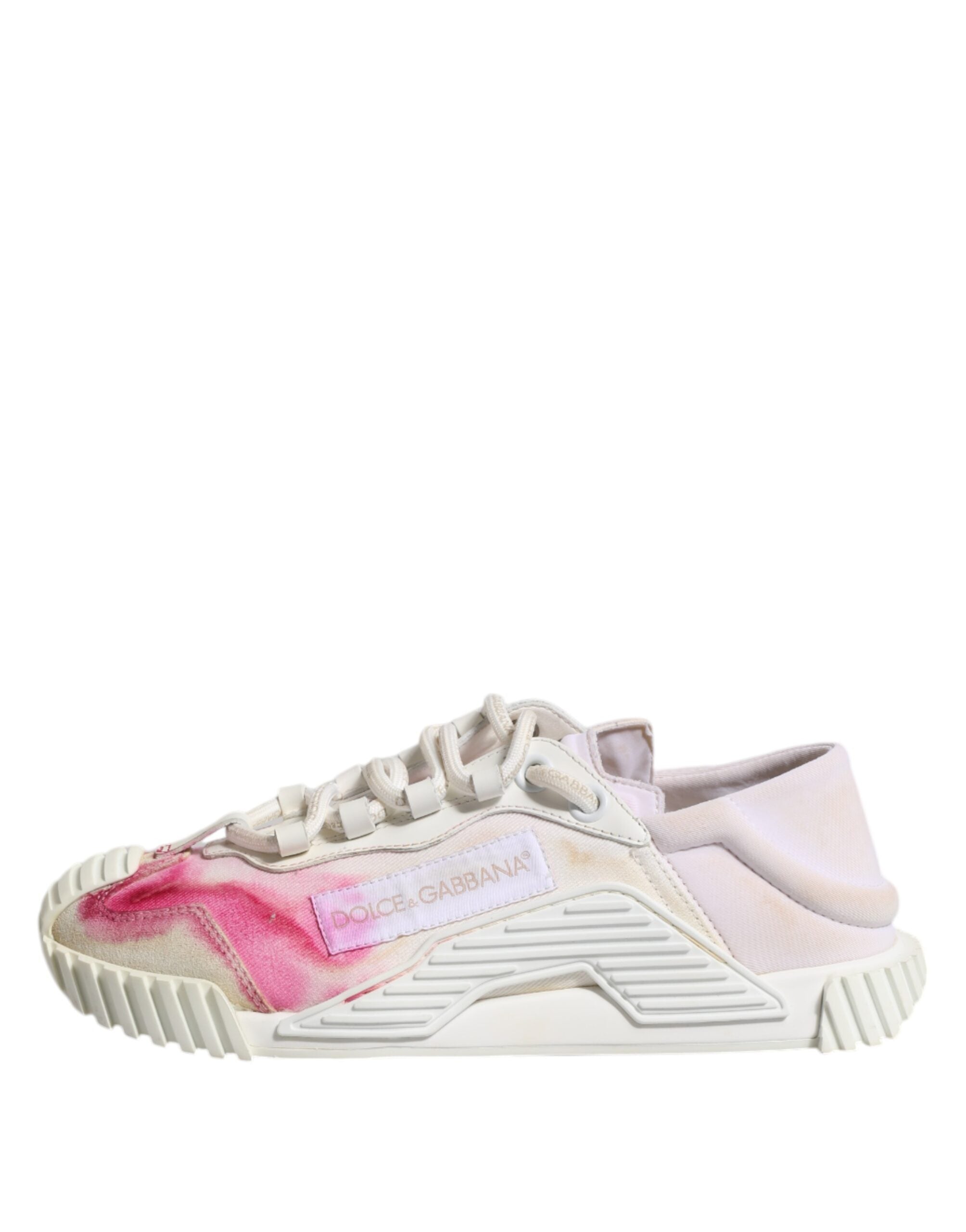 Dolce & Gabbana Weiß NS1 Lace Up Low Top Turnschuhe Schuhe