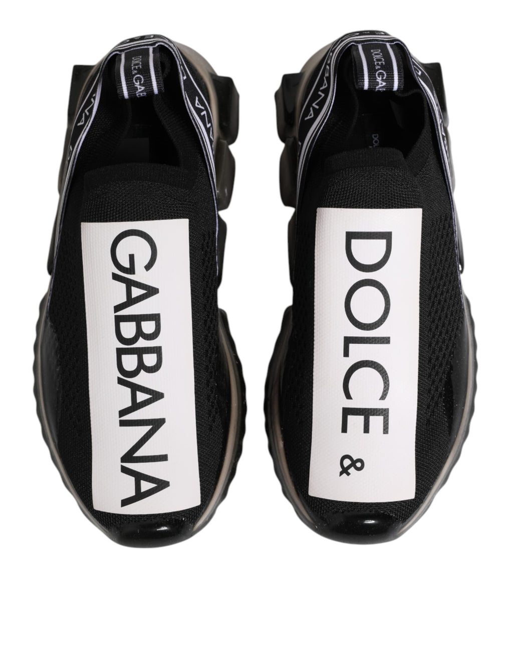 Dolce & Gabbana Schwarz Sorrento Slip On Low Top Sneakers Schuhe