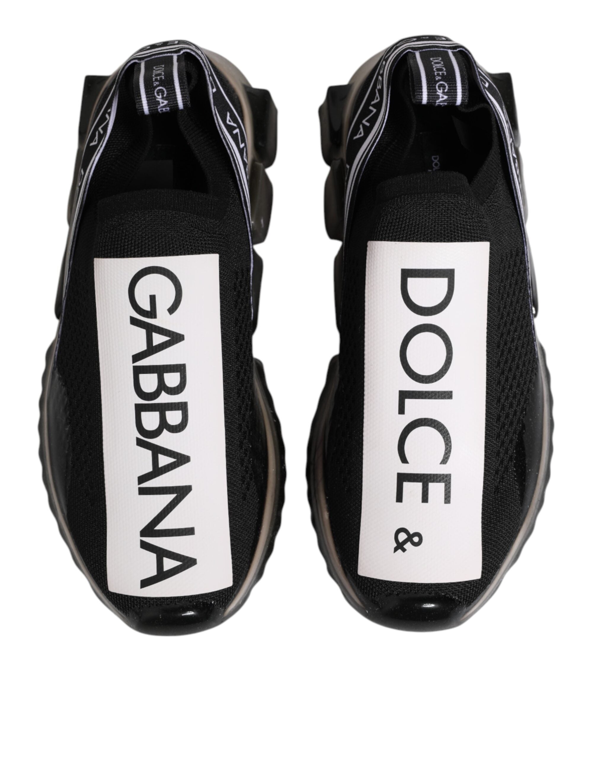 Dolce & Gabbana Schwarz Sorrento Slip On Low Top Sneakers Schuhe