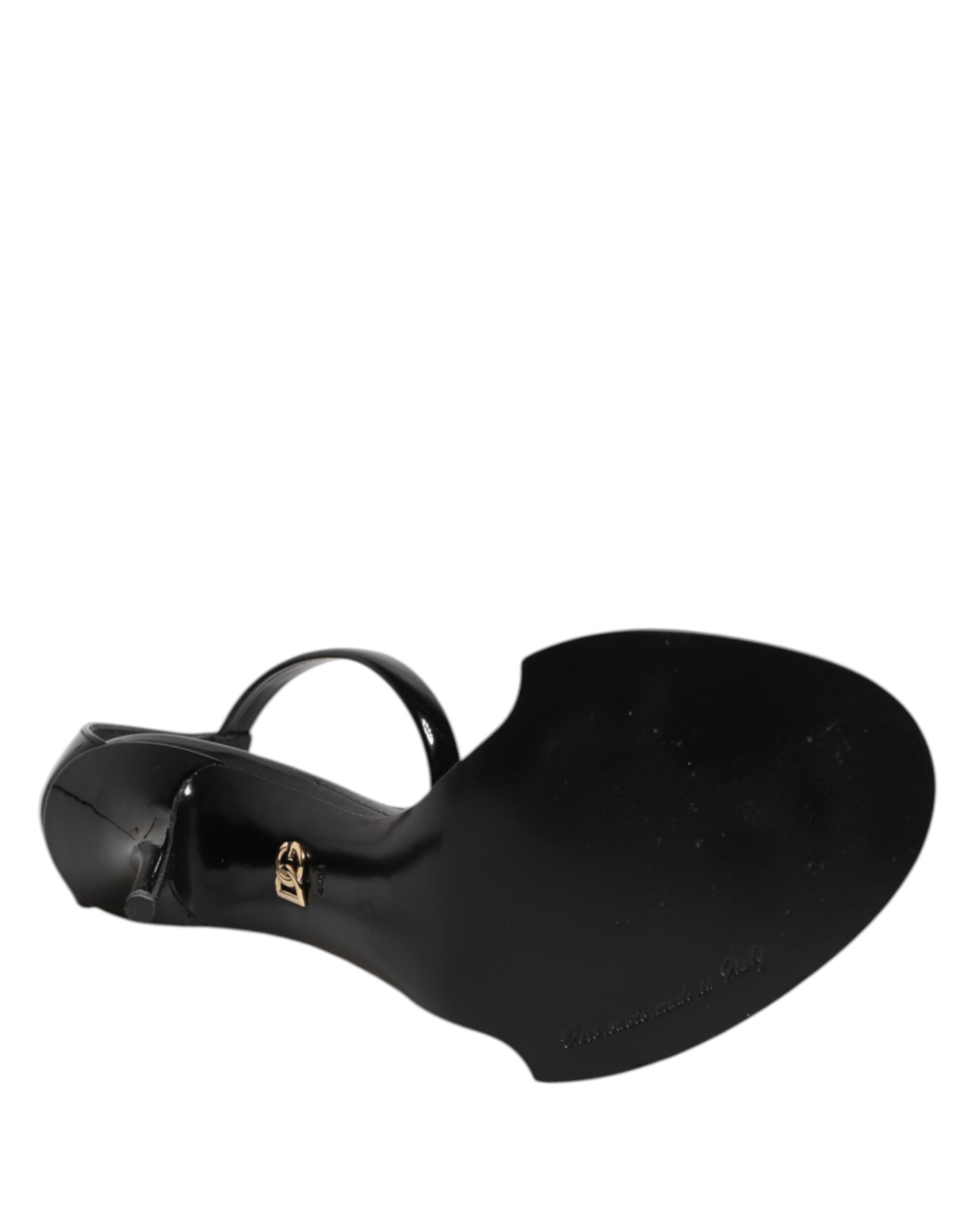 Dolce & Gabbana Schwarz KEIRA Perlenverzierte Sandalen Schuhe