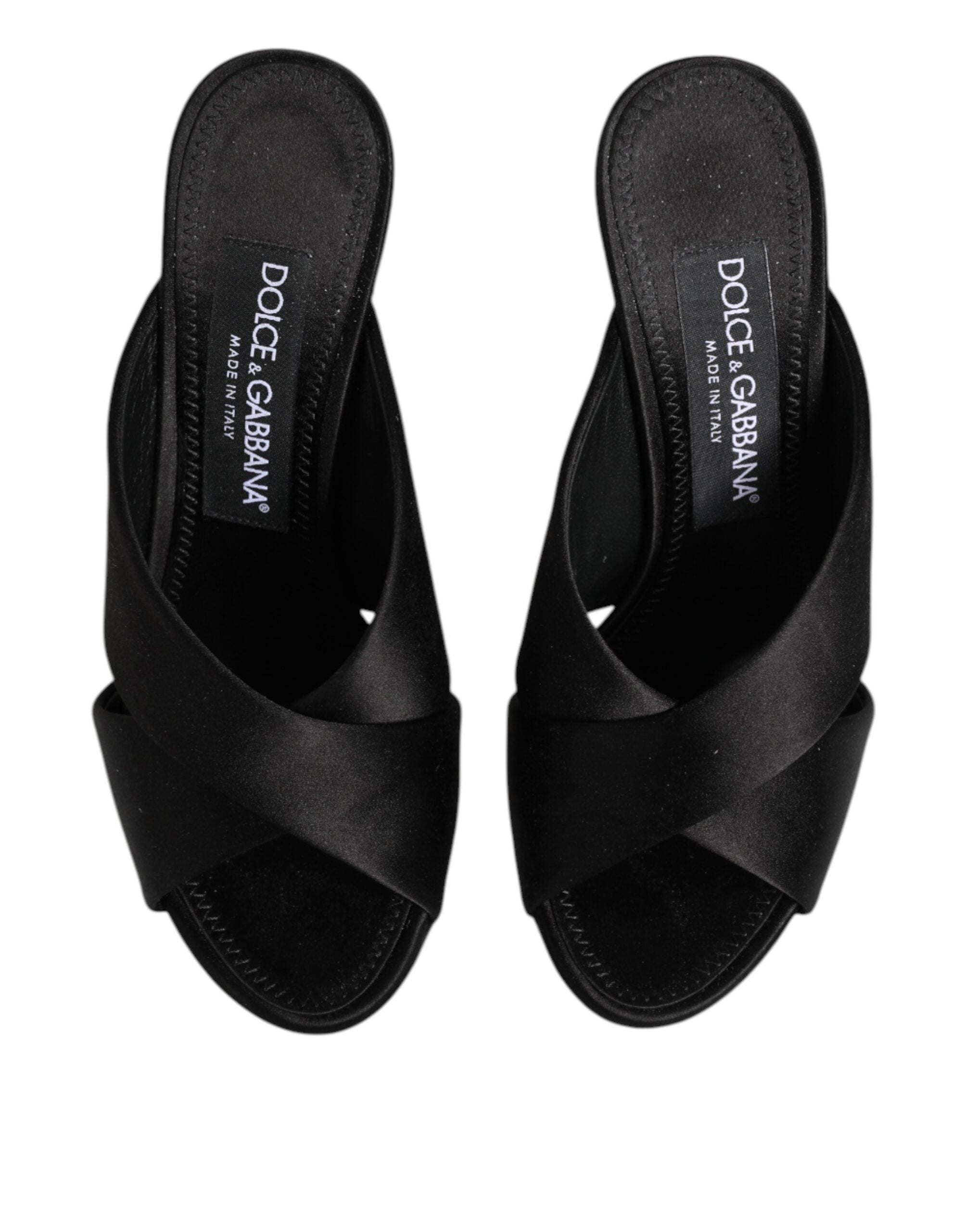 Dolce & Gabbana Schwarz Keira Barock Hochhackige Sandalen Schuhe
