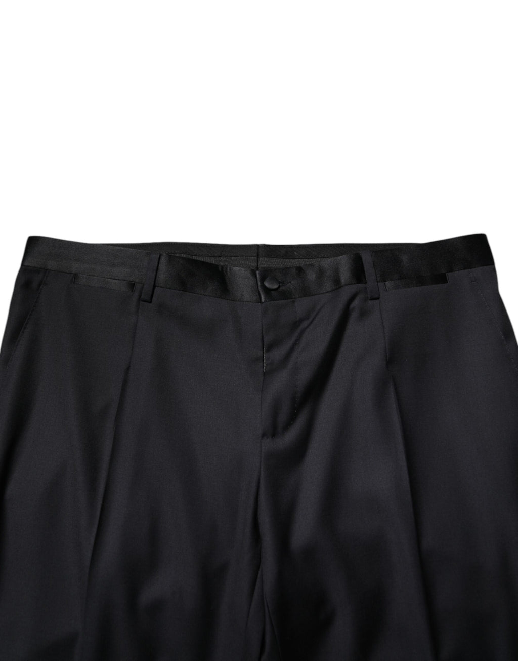Dolce & Gabbana Schwarze Wolle Herren Formal Dress Hosen Hosen