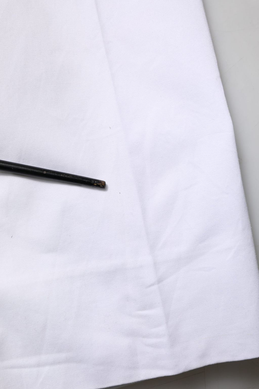 Dolce & Gabbana Weißes Baumwollkleid Schlanke formelle Hosenhose