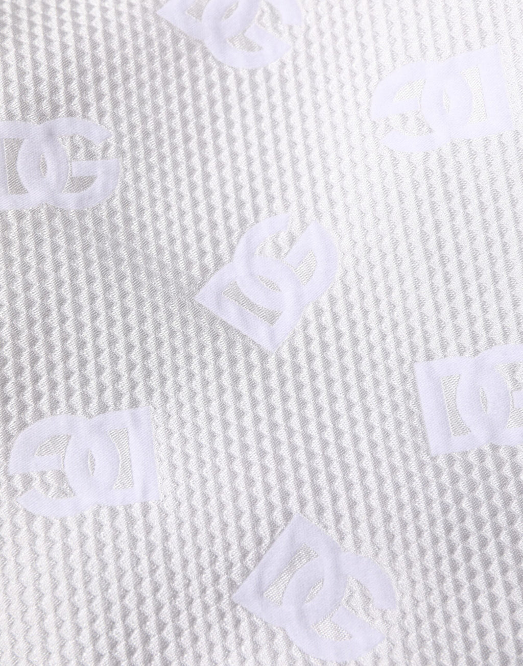 Dolce & Gabbana Weiße DNA DG Patch Logo Baumwoll-Hosenshorts