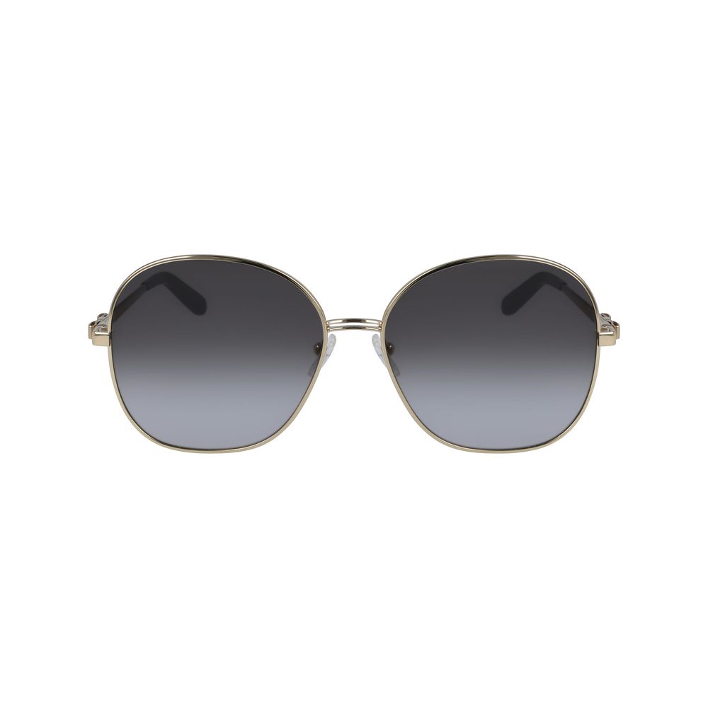 Salvatore Ferragamo Goldene Metall-Sonnenbrille