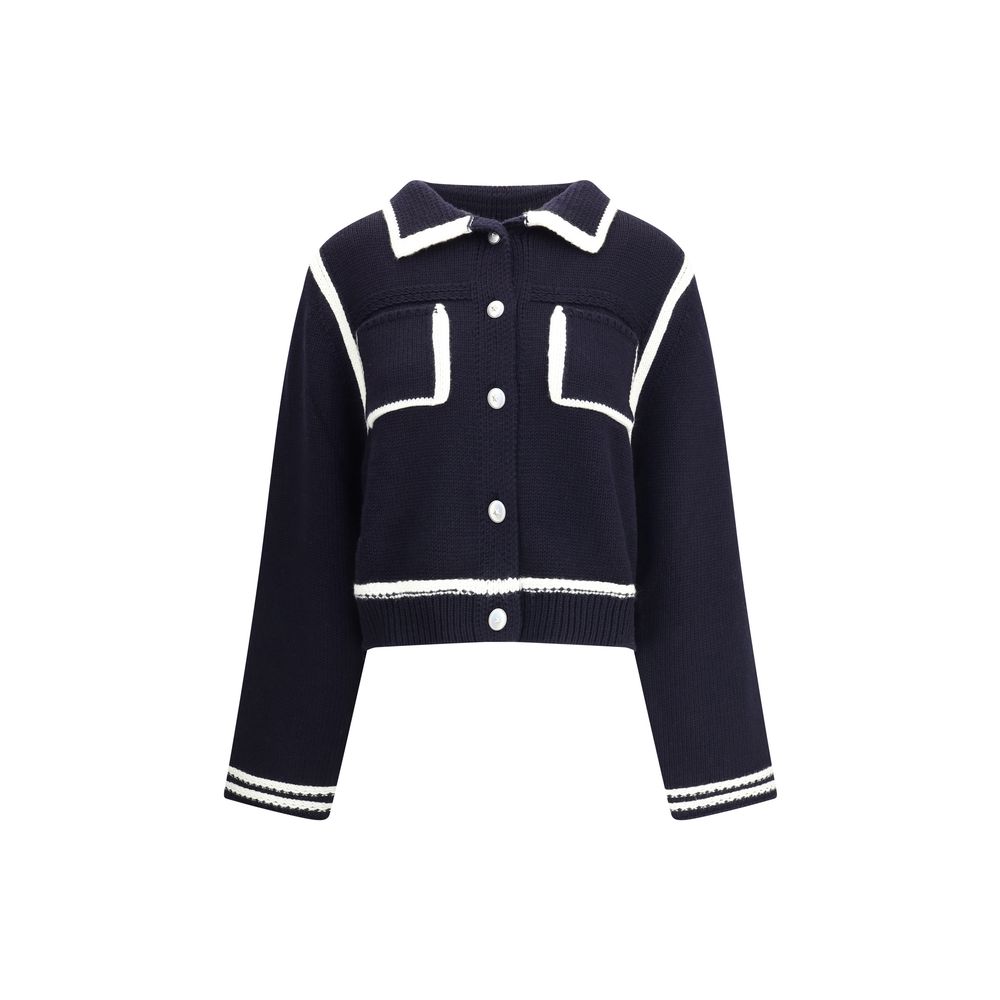 PINKO Blauer Wollcardigan