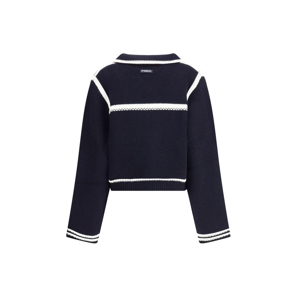 PINKO Blauer Wollcardigan
