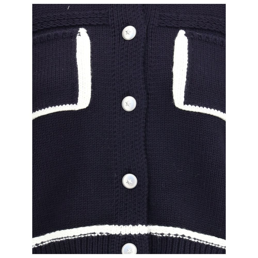 PINKO Blauer Wollcardigan