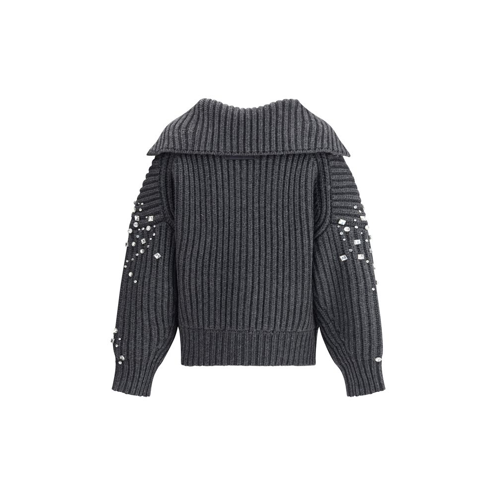 PINKO Grauer Wollcardigan