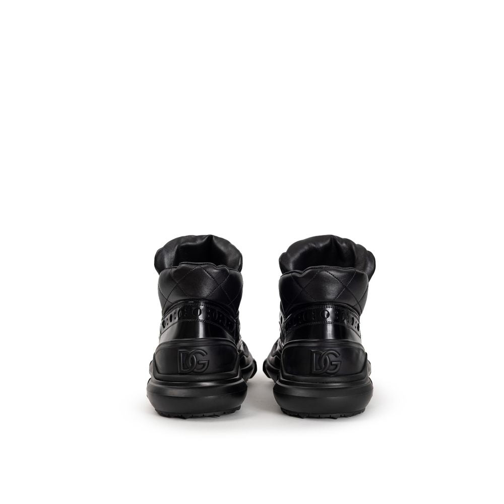 Dolce & Gabbana Schwarze Leder Oxfords und Derby