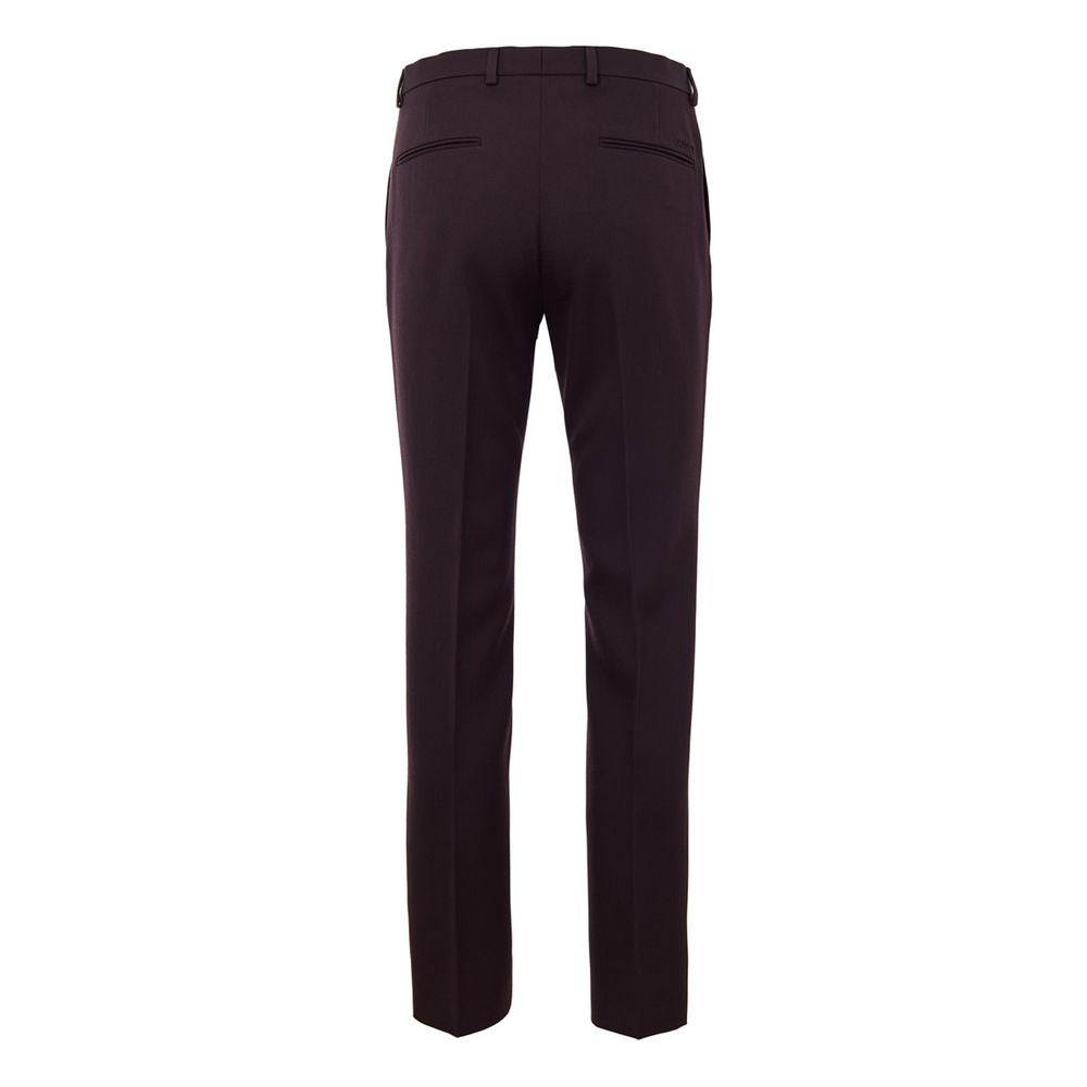 Gucci Bordeauxfarbene Wolljeans Denim