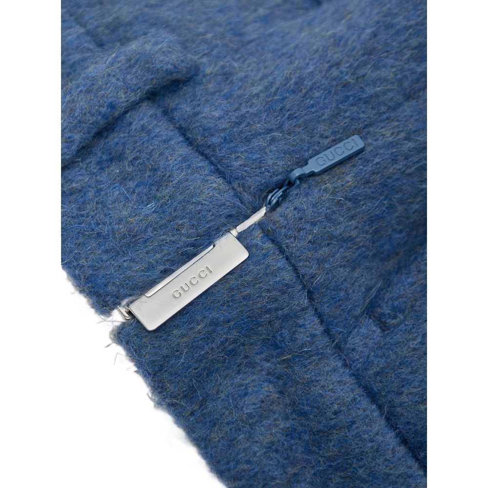 Gucci Blaue Wollshorts