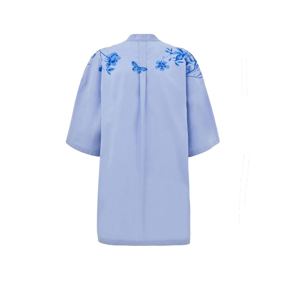 Gucci Blaues Baumwollhemd