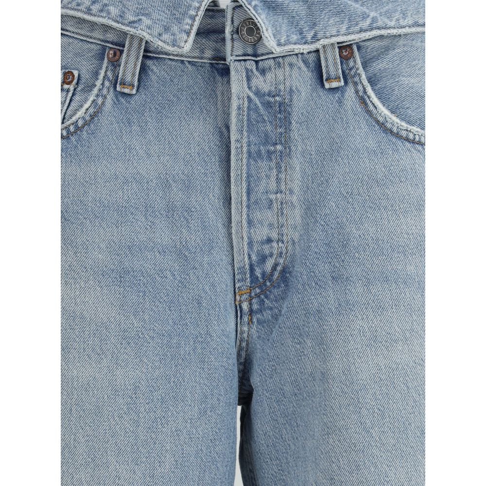 Agolde Hellblaue Baumwoll-Jeans aus Denim