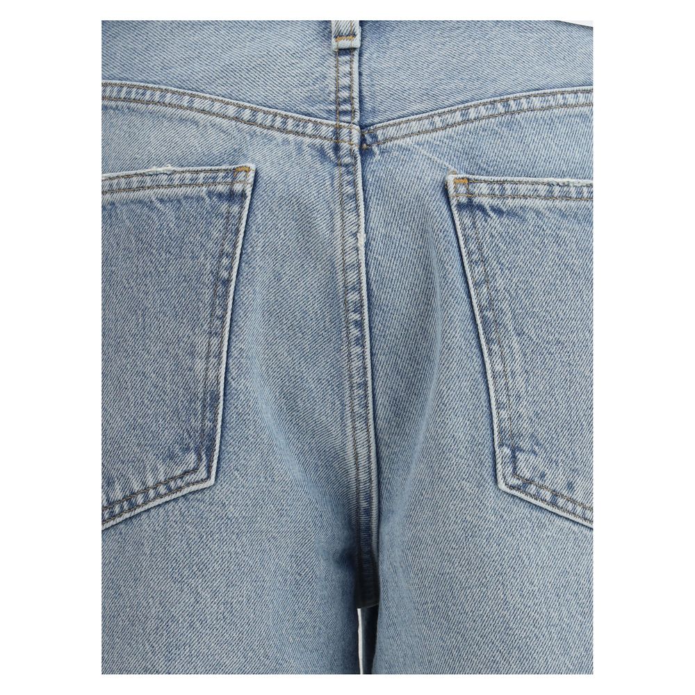 Agolde Hellblaue Baumwoll-Jeans aus Denim