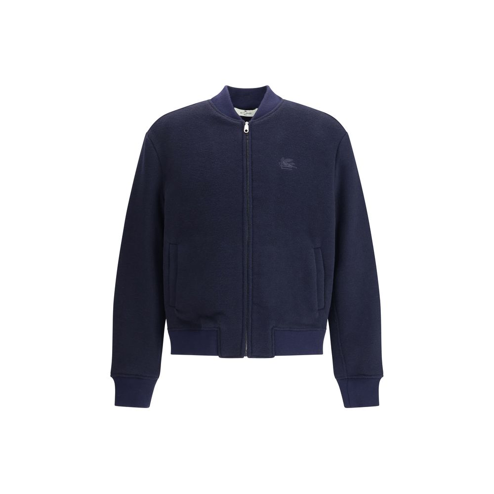Etro Blauer Woll-Bomber