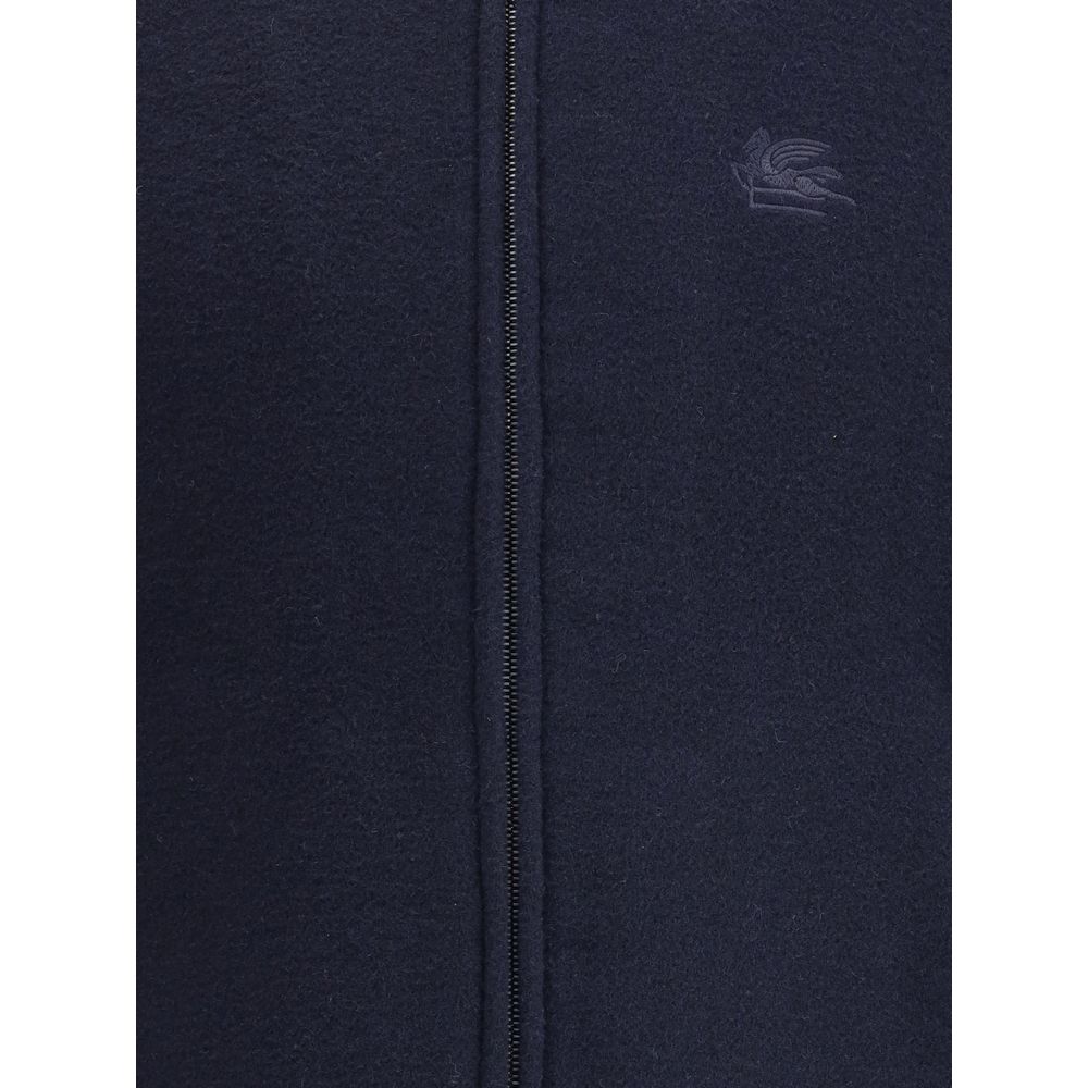 Etro Blauer Woll-Bomber