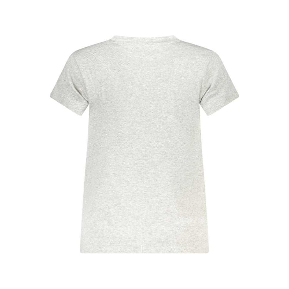Pepe Jeans Graues Baumwoll-T-Shirt für Frauen