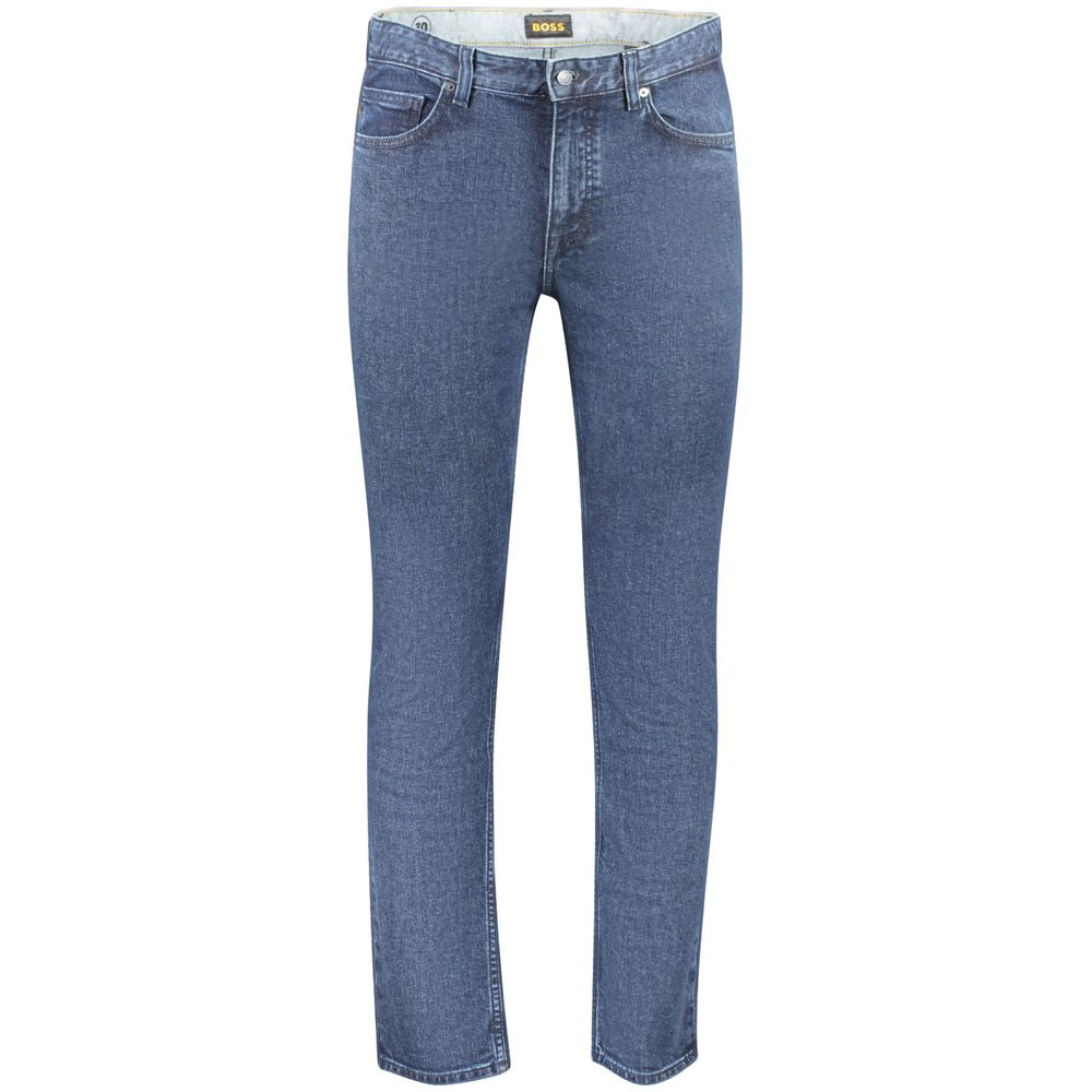 Hugo Boss Blaue Baumwolle Herren Slim Fit Jeans