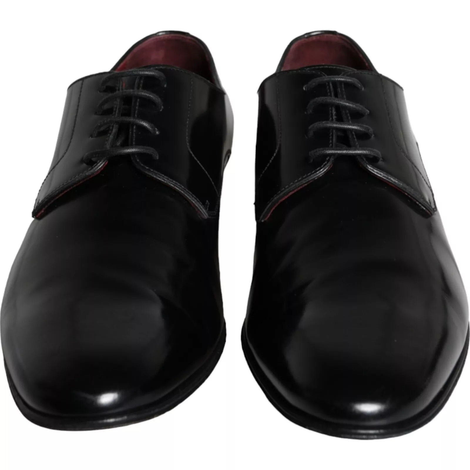 Dolce & Gabbana Schwarze Derby-Schuhe aus Kalbsleder