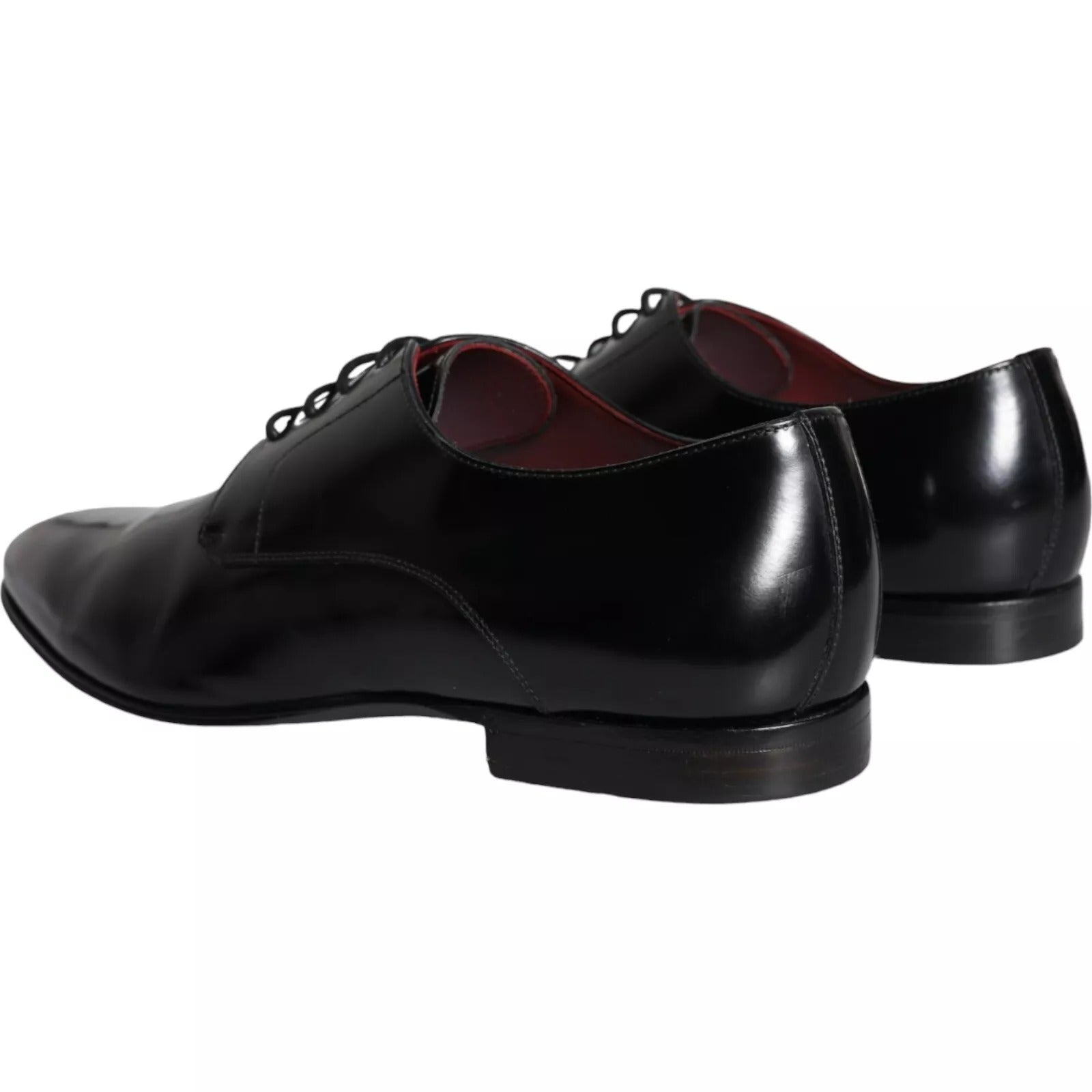 Dolce & Gabbana Schwarze Derby-Schuhe aus Kalbsleder