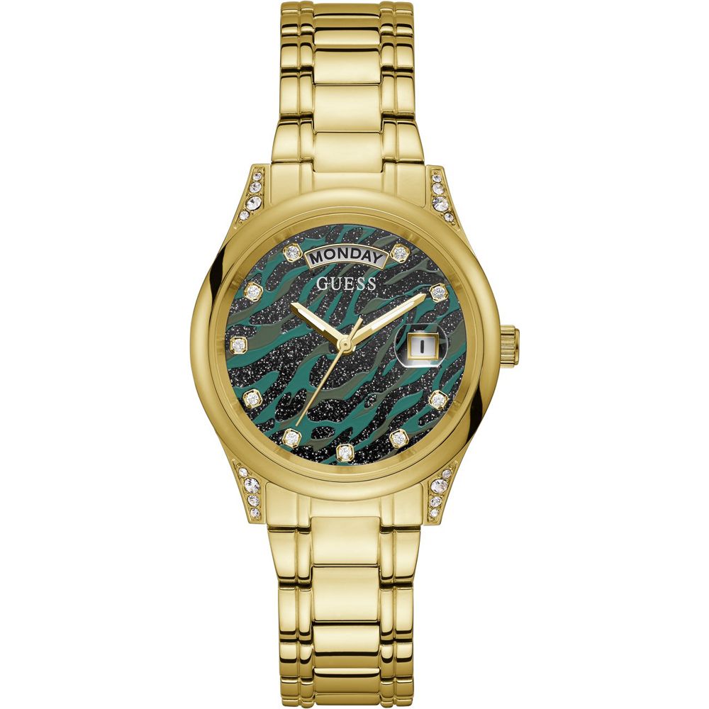 Guess Gold-Edelstahl-Uhr