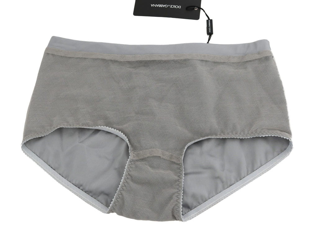 Dolce & Gabbana Unterwäsche Silber mit Netzseidenunterteil