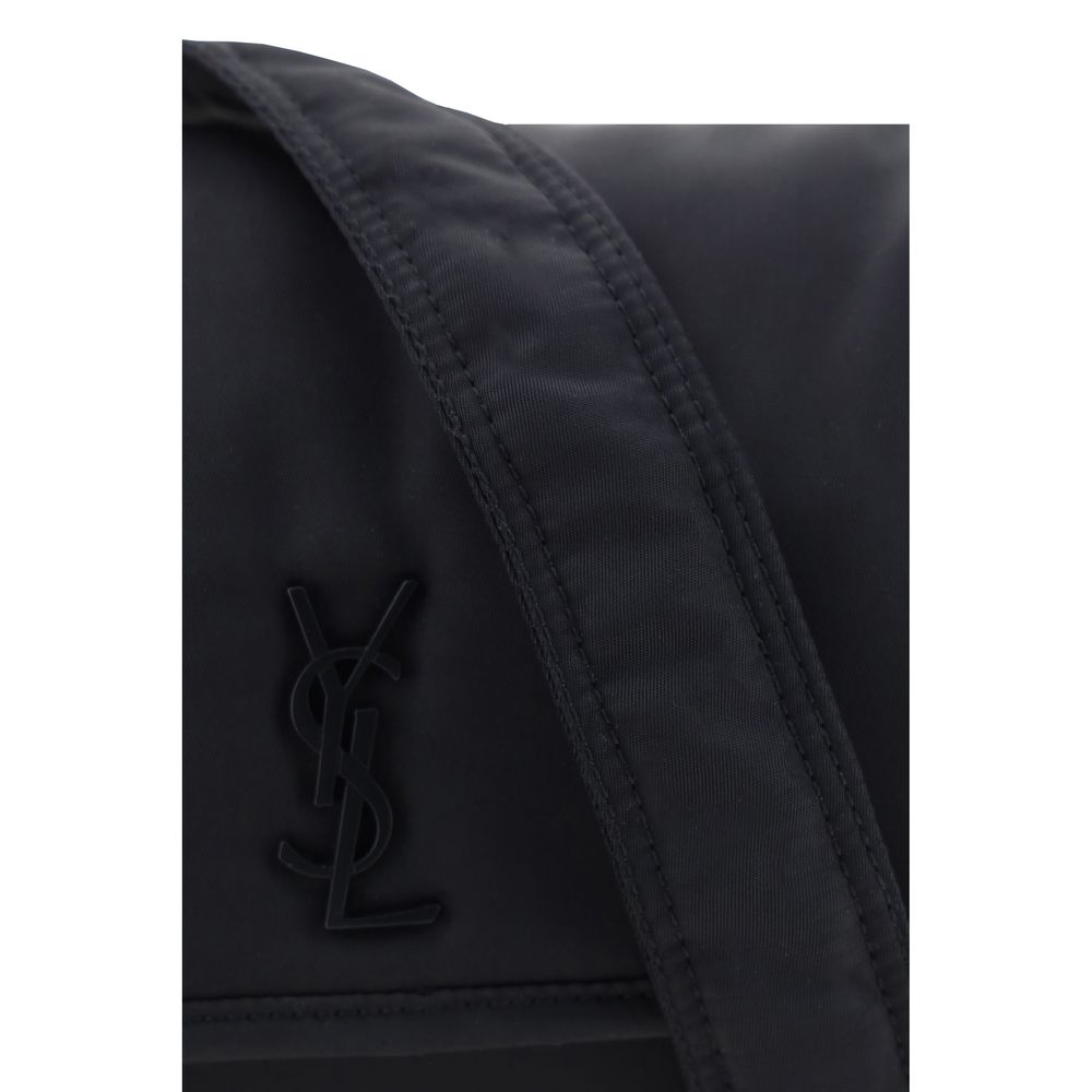Saint Laurent Schultertasche aus schwarzem Polyamid