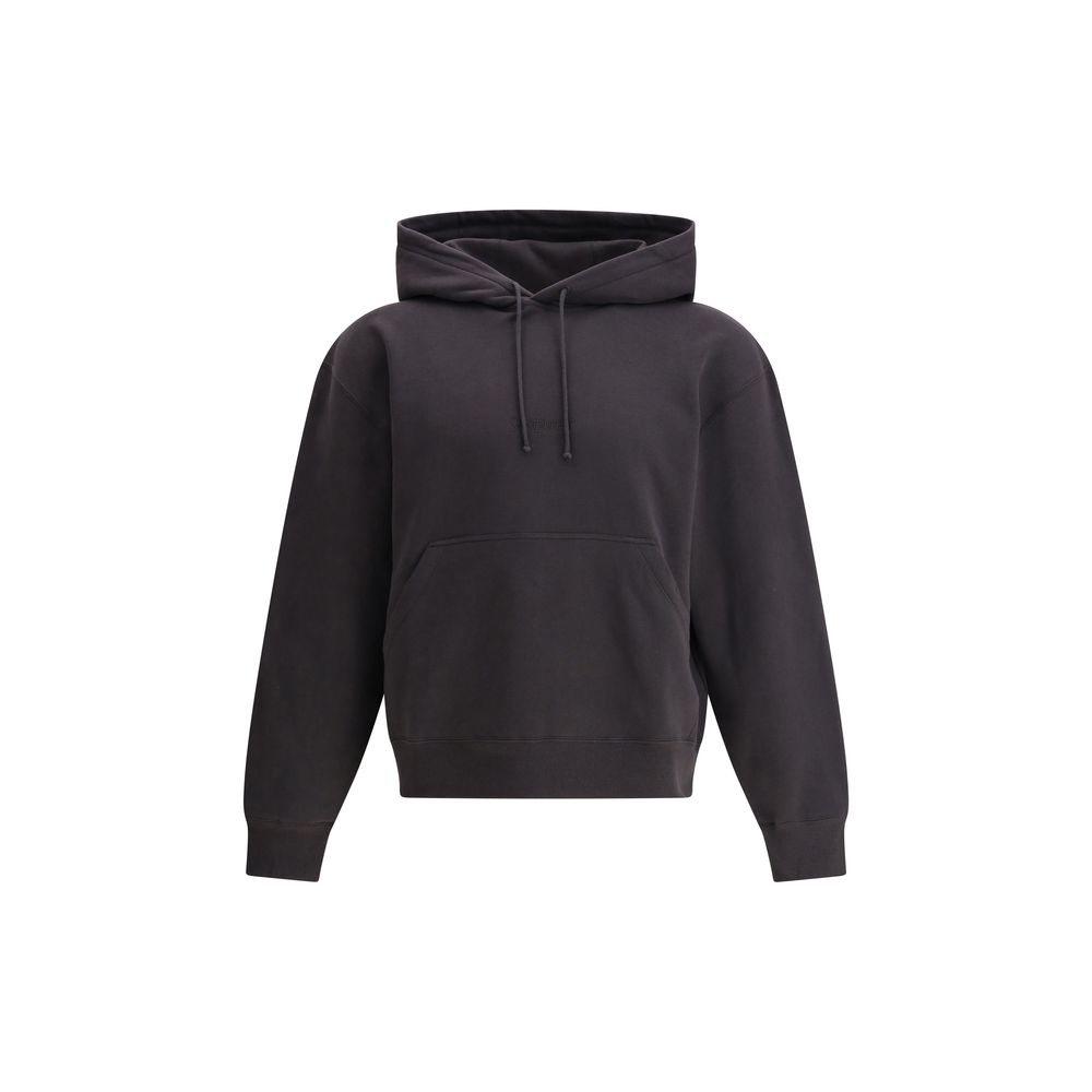 Saint Laurent Baumwoll-Sweatshirt in Schwarz
