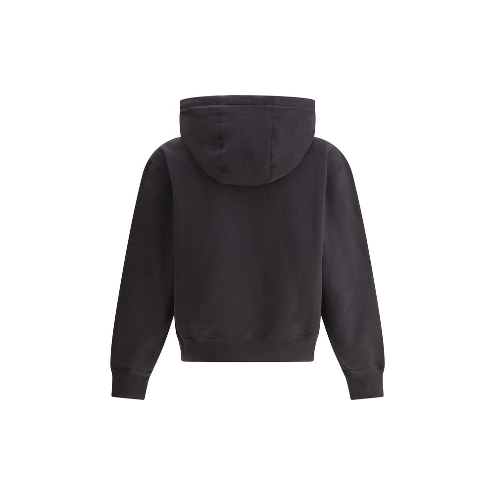 Saint Laurent Baumwoll-Sweatshirt in Schwarz