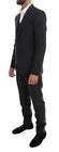 Dolce & Gabbana Grauer gemusterter Wollanzug 3 Stück Slim Suit