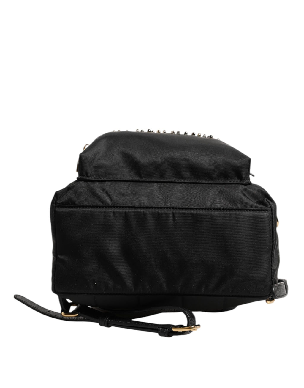 Dolce & Gabbana Schwarzes Nylon #DGFAMILY VULCANO verschönerte Rucksacktasche